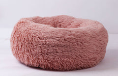 Round Plush Dog Bed for Small Dogs and Puppies